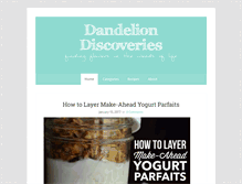 Tablet Screenshot of dandeliondiscoveries.com